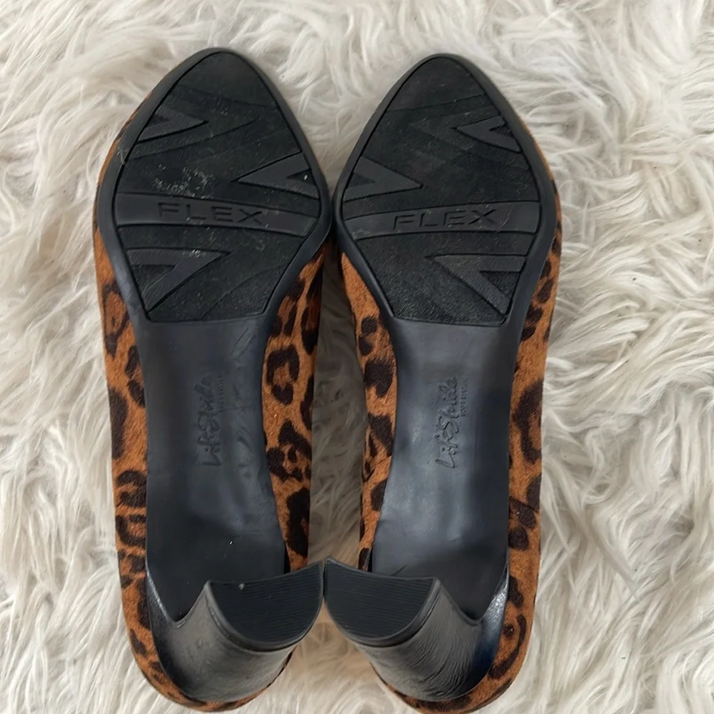 Lifestride Slip-On Booties - Gilmore Leopard Ankle Boot Size 8 New - Picture 11 of 13